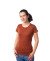 Терракотовая женская футболка оптом